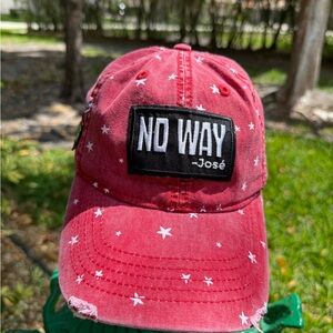 Red Star Pattern Cap